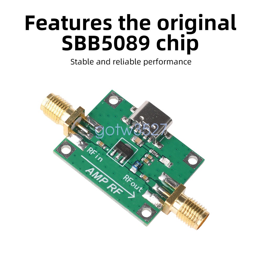 20dB Gain RF Module 5MHz–6GHz RF Power Amplifier RF Preamplifier Module SBB5089