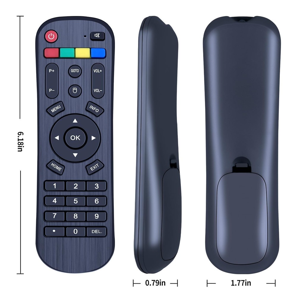 Replacement IPTV Box Remote Control Compatible with A3/A3 Pro Android black