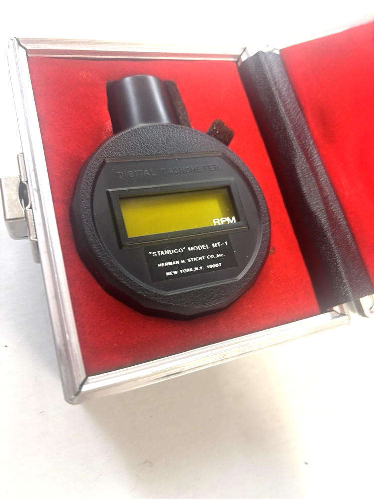 DIGITAL TACHOMETER STANDCO MT 1 With Hard Case
