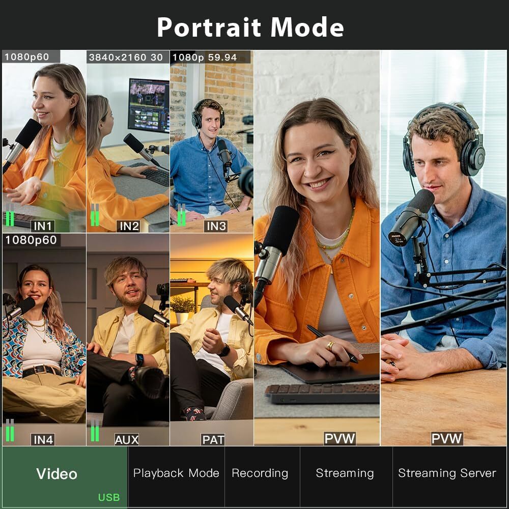 CineTreak Stream Master SDI HDMI Video Switcher 4-CH Controller Live Streaming