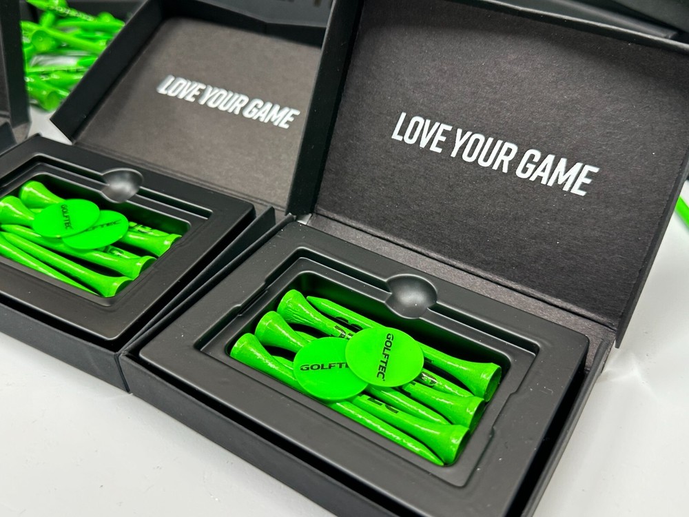 400 GOLFTEC Green Bamboo Golf Tees - 2.75