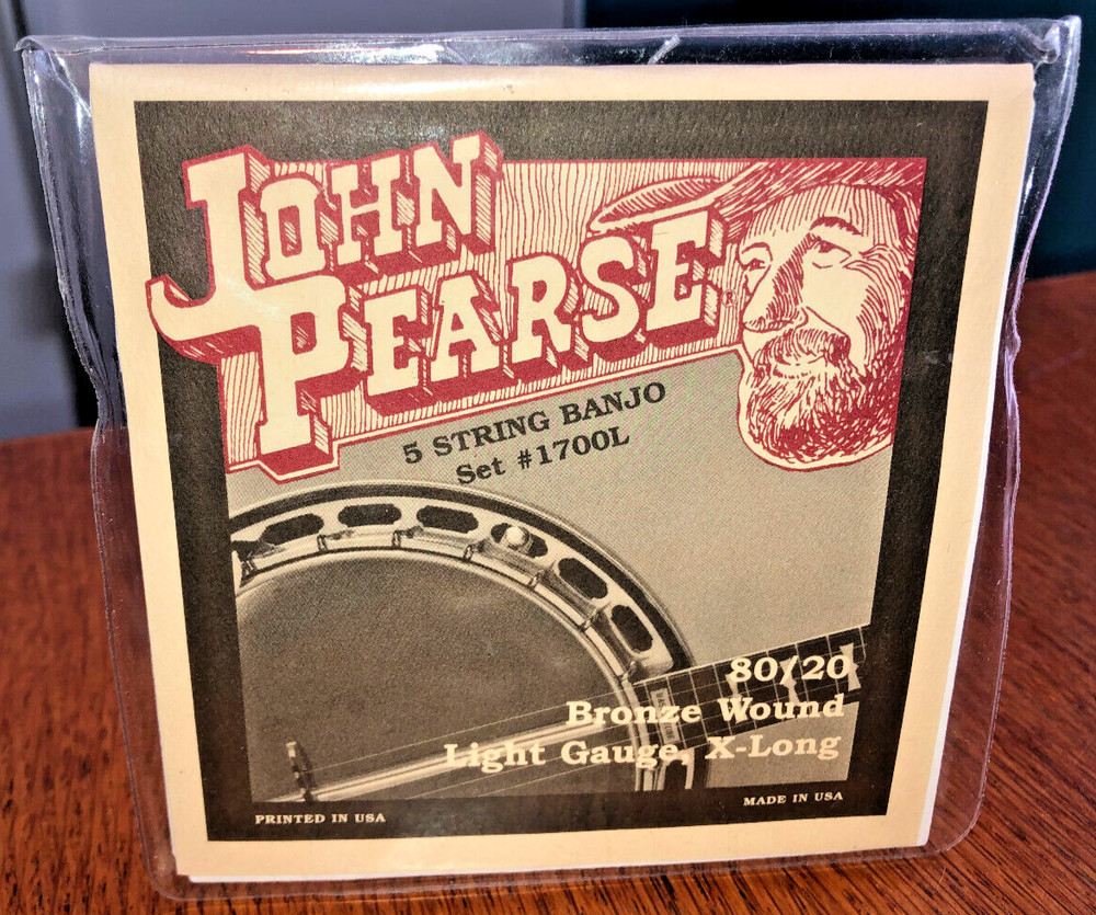 John Pearse Banjo 5 Strings 80/20 Bronze Wound Lt Gauge
