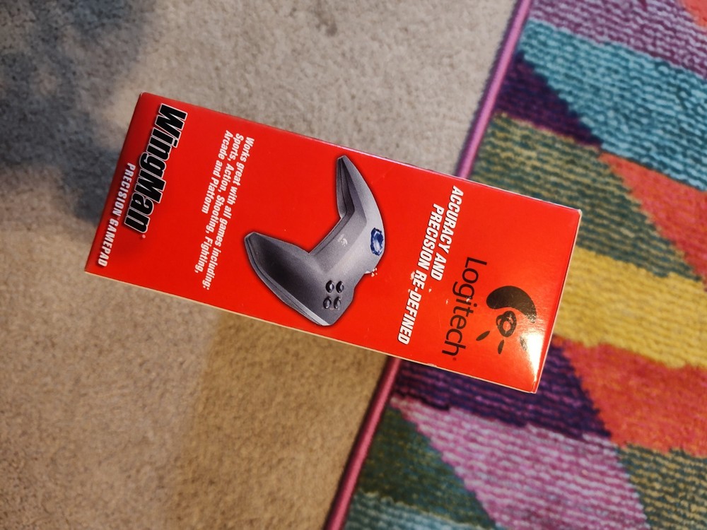 Vintage Logitech Wingman Precision GamePad Controller PC Gaming Windows 95 98