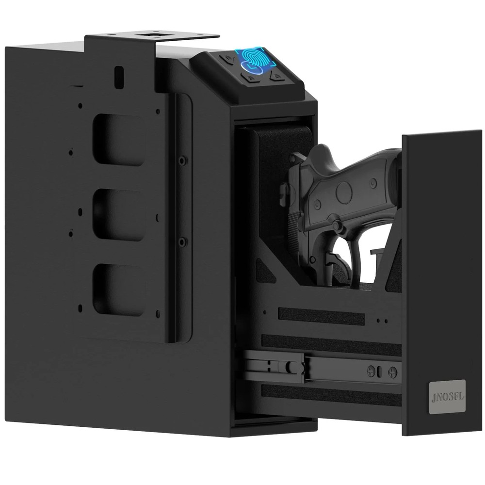 Biometric Slider Pistol Safe with Sliding Door