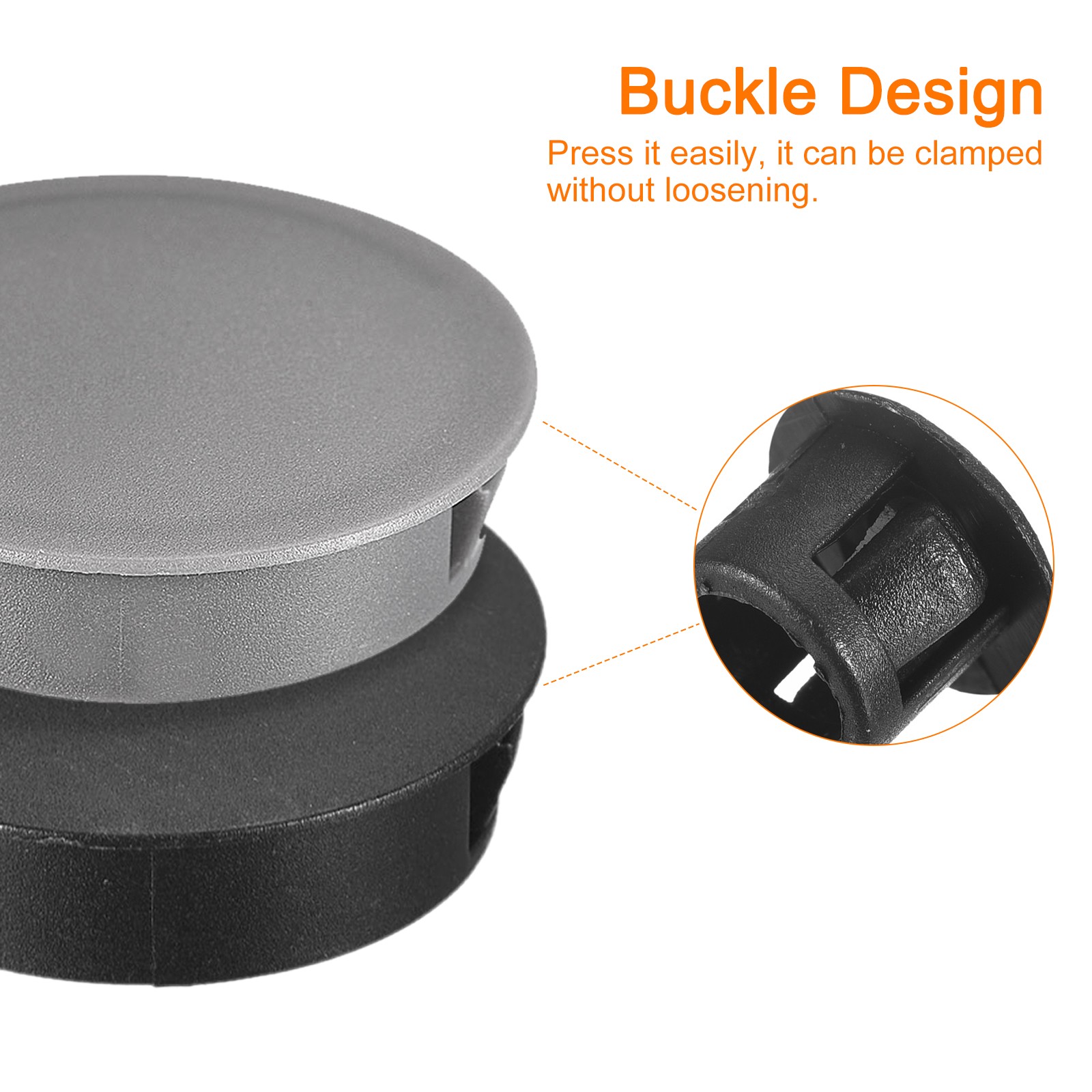 36Pack 19mm(3/4") Plastic Hole Plugs Panel Flush Type Knockout Brown