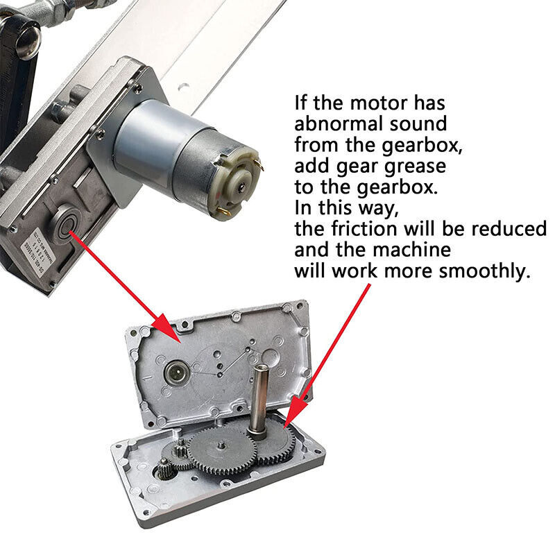 24V Linear Actuator Reciprocating Motor Adjustable 150mm 120rpm Speed Controller