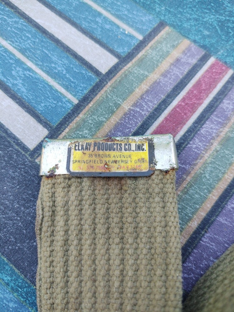 Green Army WW11 STRAP Springfield, NJ, Elkay