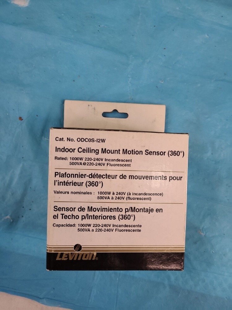 Leviton-ODC0S-I2W-Indoor Ceiling Mount Line Voltage Motion Sensor-360 Degrees