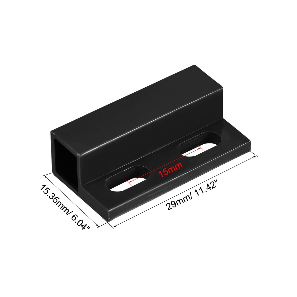 Wired Door Contact Sensor NO NC Type Surface Mount Magnetic Reed Switch Black