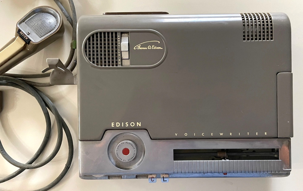 Antique Thomas A. Edison Voicewriter UNTESTED!