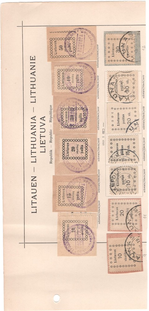 LITHUANIA NICE USED CLASSIC QUALITY COLLECTION 22 SCANS - 46108