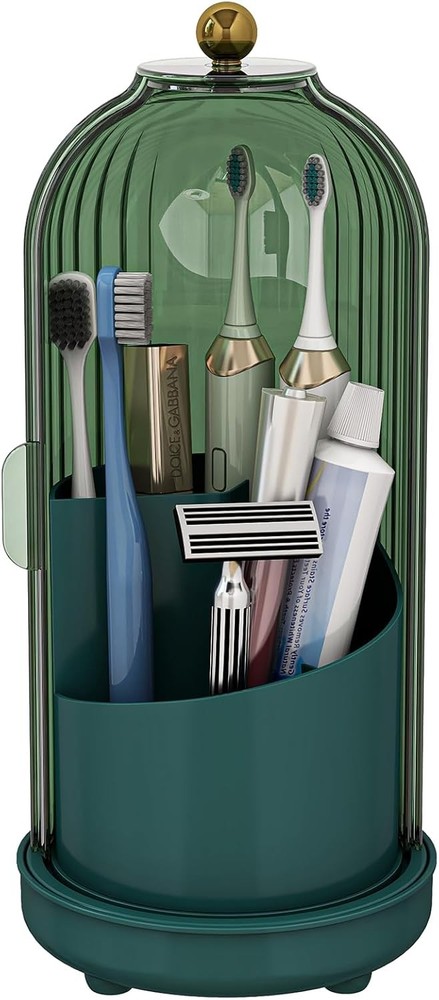 Toothbrush Holders with Cover, Draina Rotating Electric Toothbrush