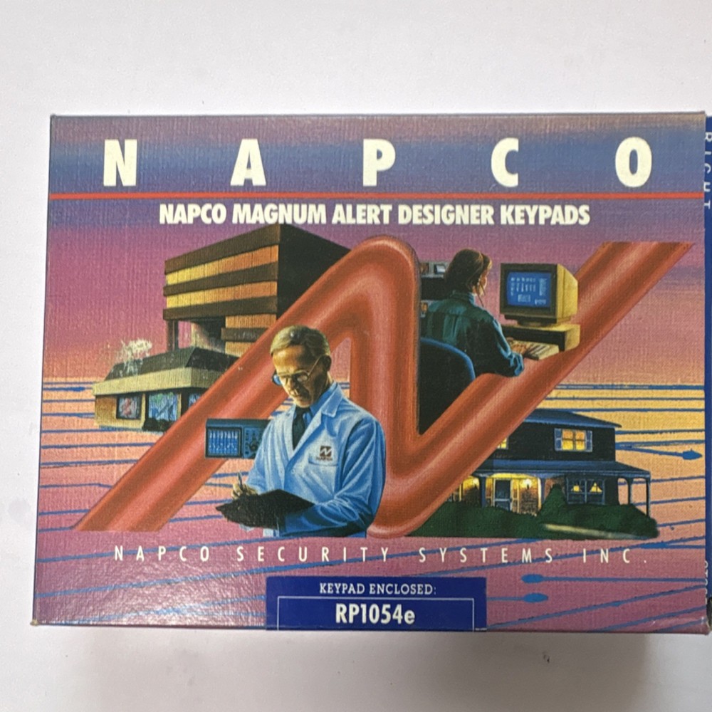 NAPCO RP1054e Keypad Alpha Numeric Status Display Bypass Fire Indicator Beige