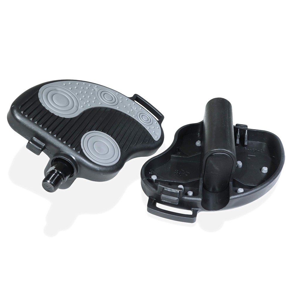 9/16 Inch Thread Replacement Exercise Bike Pedals With Durable Pvc Straps Heavyd