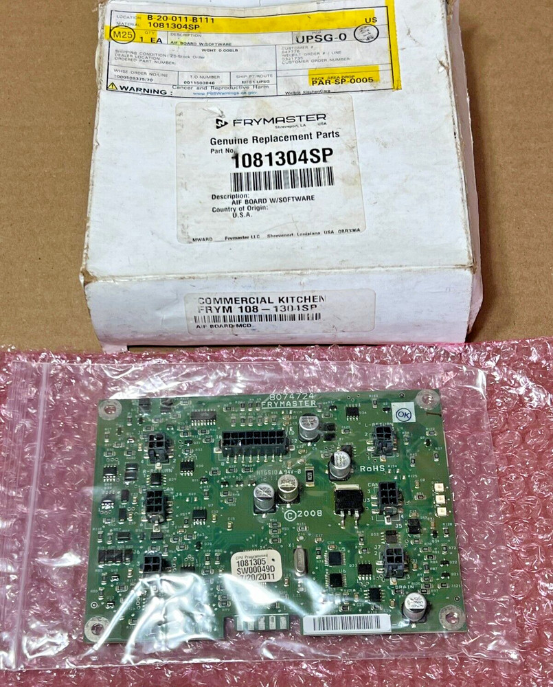 Frymaster 1081304SP AIF Board w/ Software OEM Replacement Part Programmed PCB