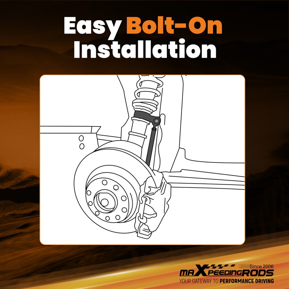 Front Left Right Adjustable Sway Bar End Links For BMW E46 + M3