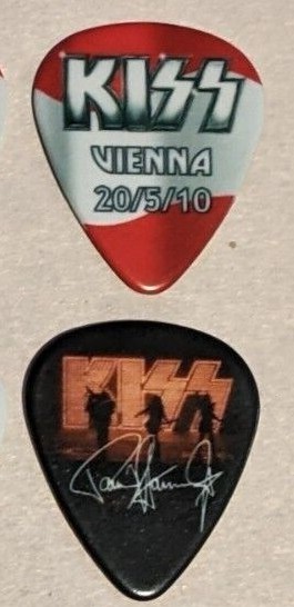 KISS 5-20-2010 VIENNA AUSTRIA Sonic Boom Over Europe Guitar Pick  CITY PICK
