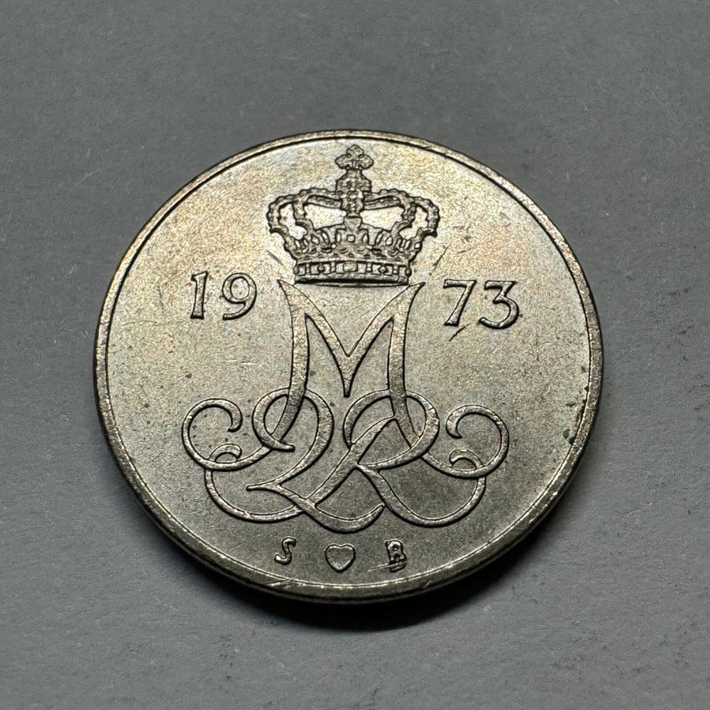 1973 Denmark 10 Ore - Beautiful Coin - #A-007-B