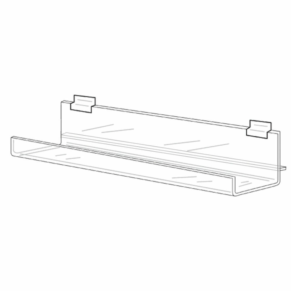 Slatwall Shelf with Lip, 48", 82108
