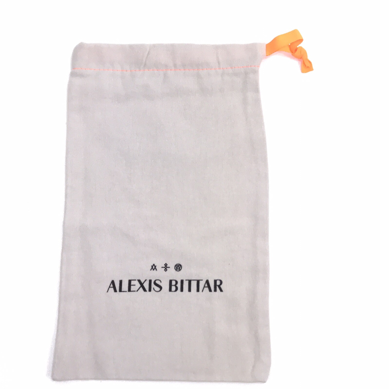 Set of 2 ALEXIS BITTAR Large Jewelry Pouch Drawstring Dust Bag 10”x6.3”