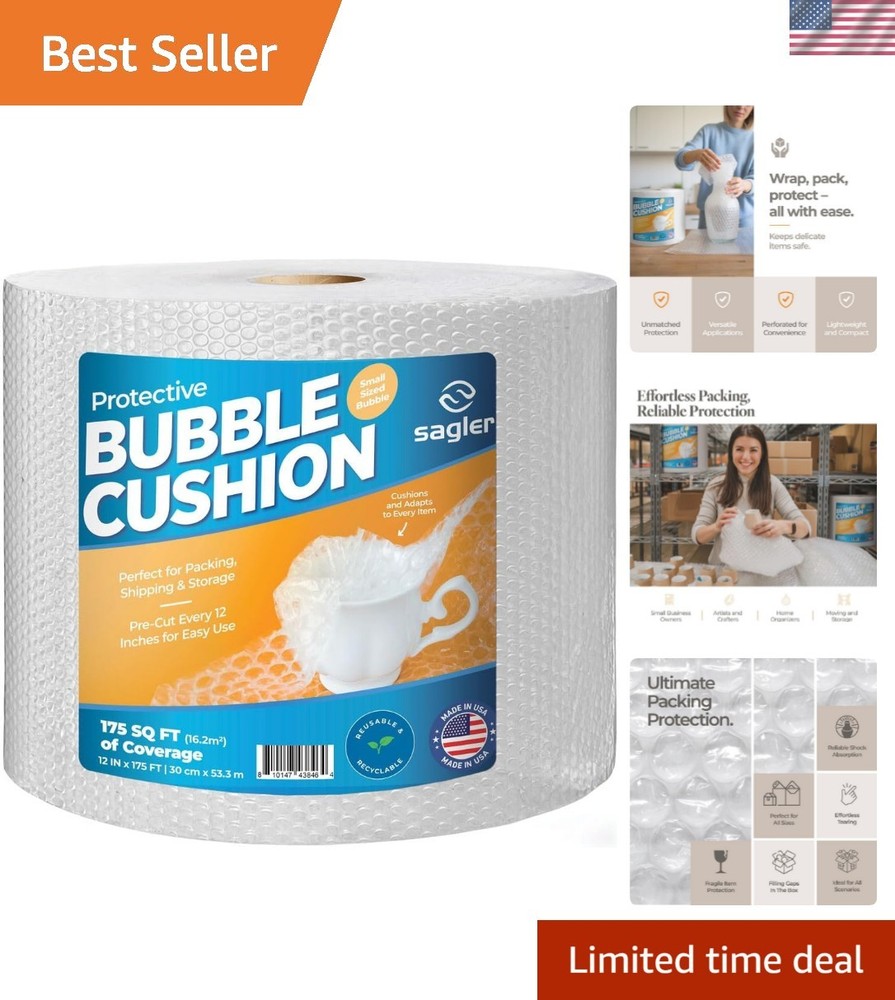 Bubble cusion for Packing & Moving - 12" Width X 175 FT - Bubble cusion for M...