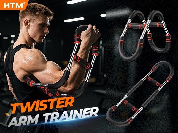 HTM Twister Arm Trainer, Adjustable Twister Arm Chest Exerciser Strength Trainer