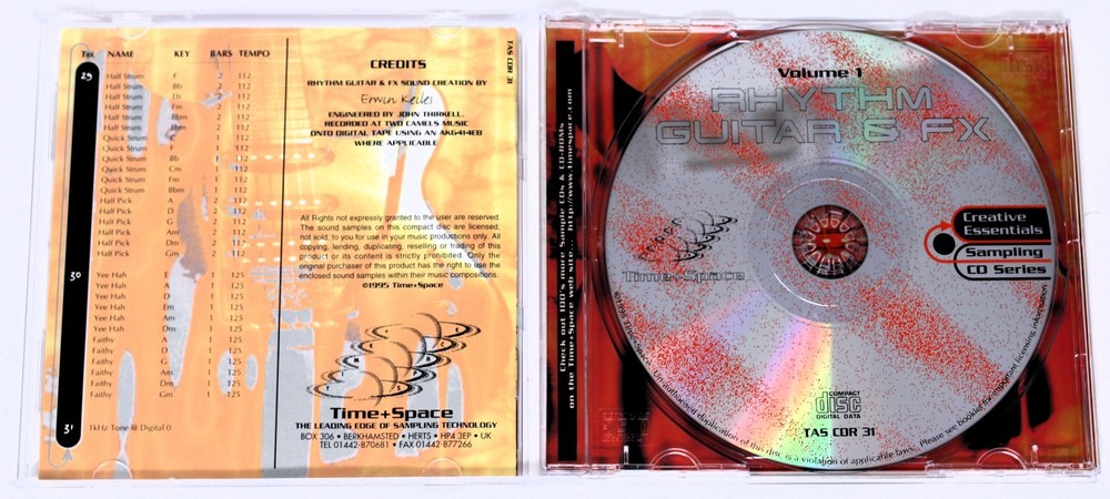 Zero-G Creative Essentials 1 Rhythm Guitar & FX Sample/Sound Library/Sampling CD