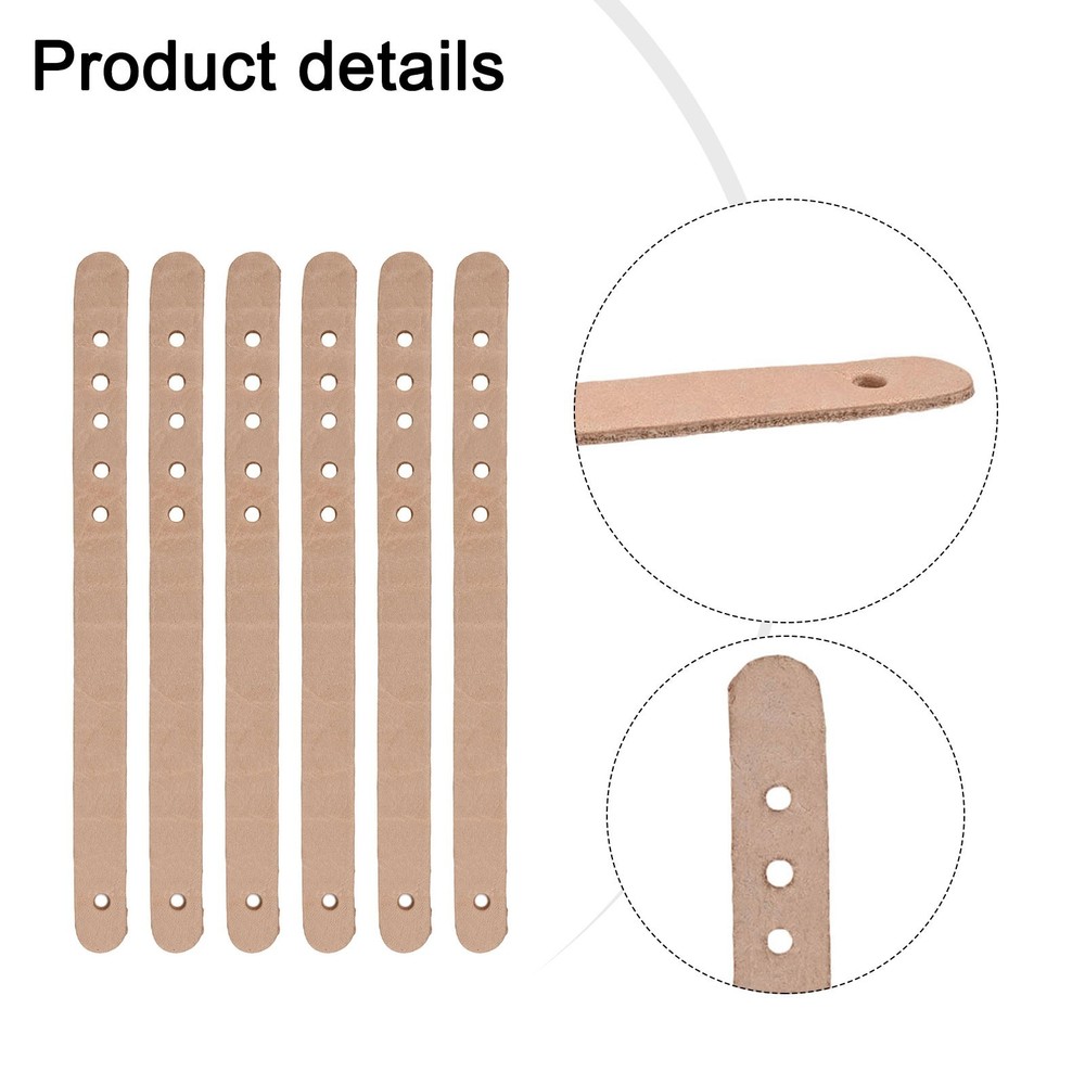 6 Leather Straps for Billiard Table Tracks Adjustable Snooker Table Accessories