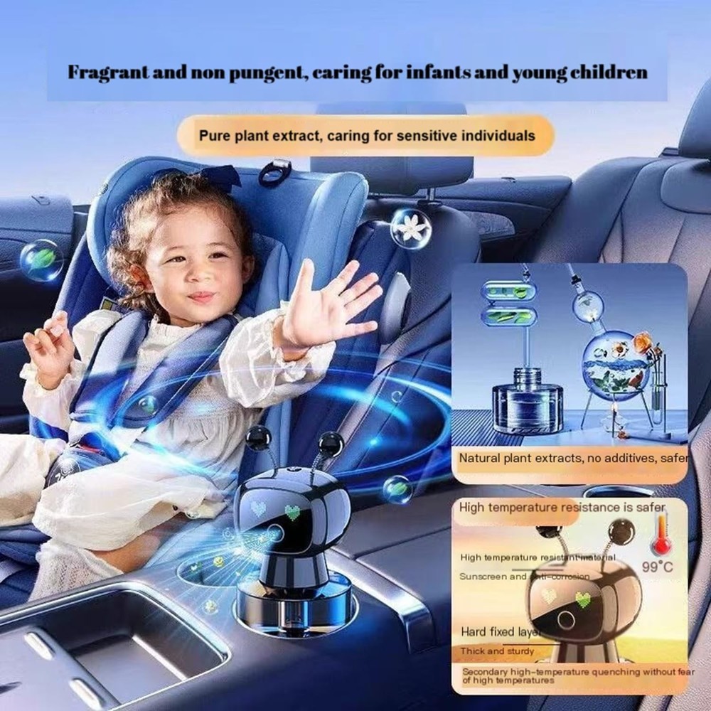 Robot Intelligent Aromatherapy Machine, Smart Cute Robot Car Air Fr... Fast Ship