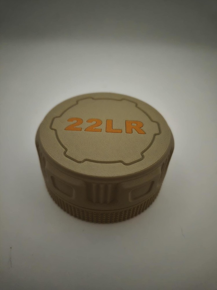 .22LR Ammo Puck – Compact, Stackable Storage for 55 Rounds