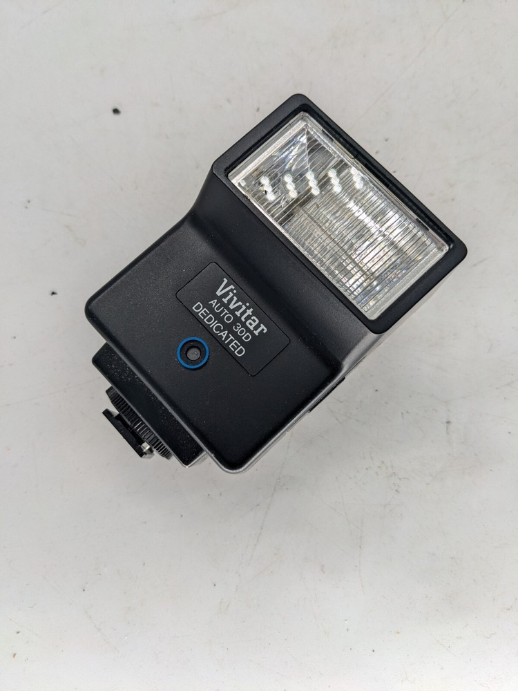 Vivitar Auto Thyristor SMS 30D Camera Shoe Mount Flash Pre Owned Dc