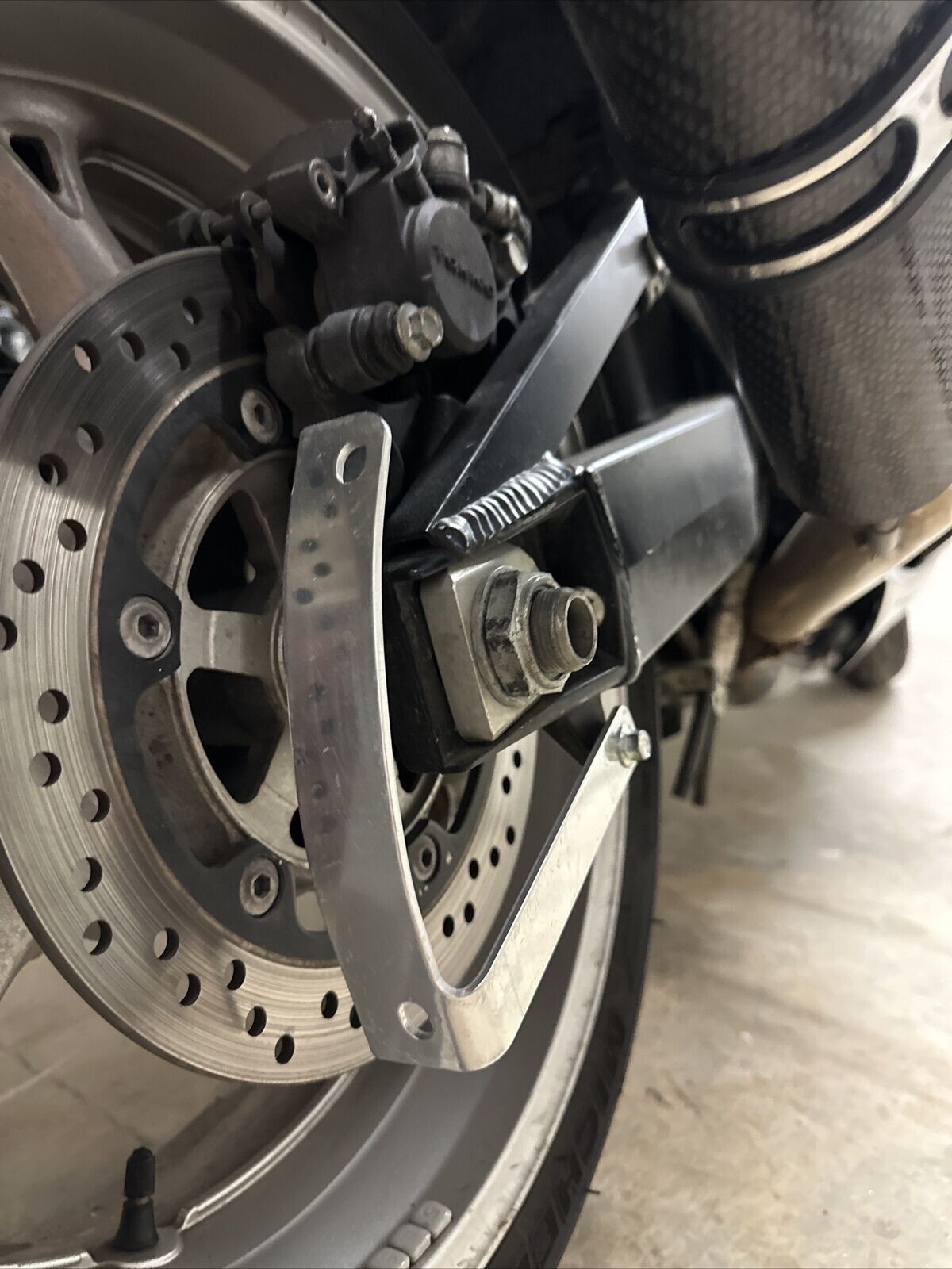 Curved License Plate Relocation Holder Tag Bracket for Suzuki Hayabusa 1999-now