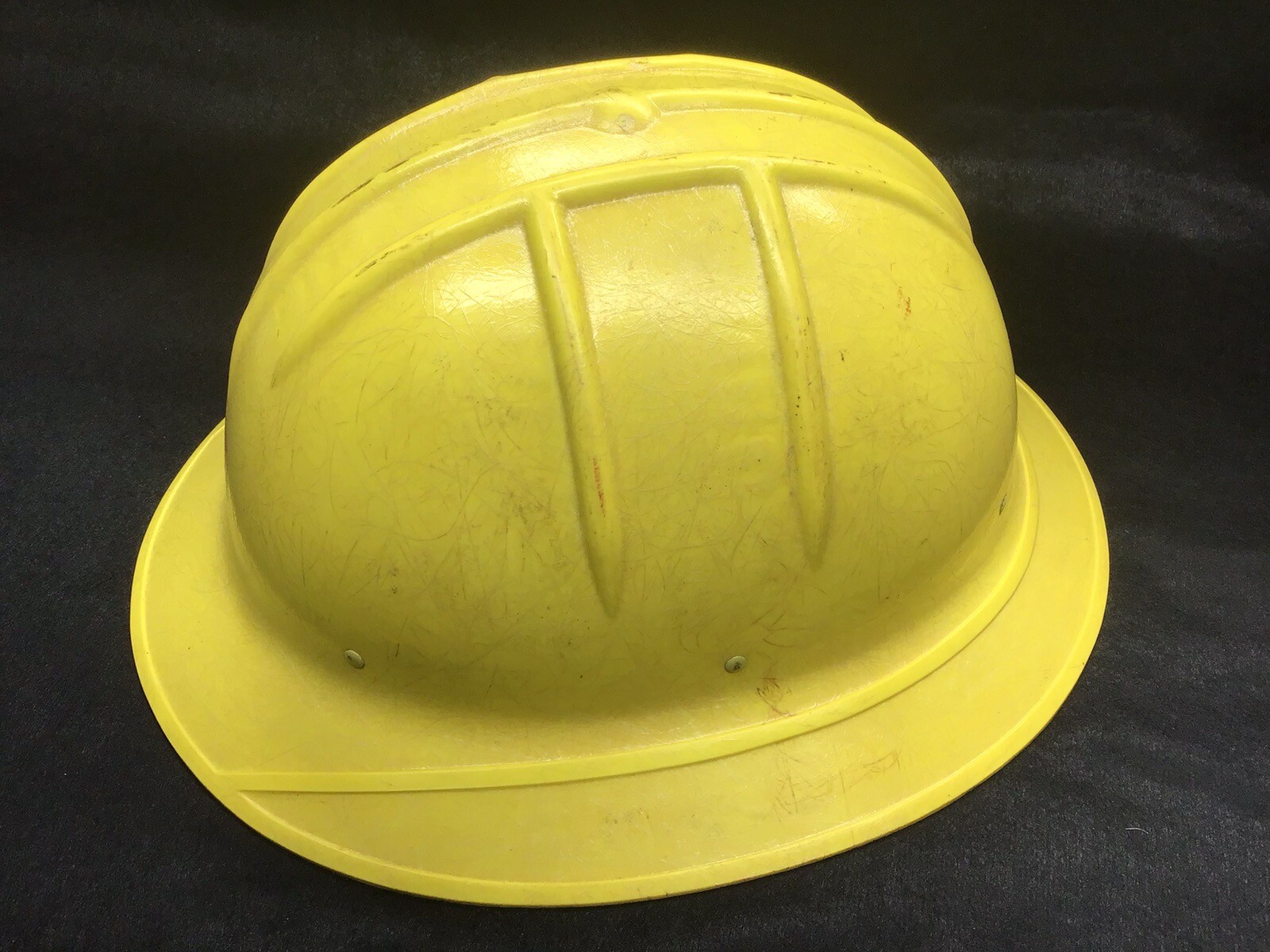 Vintage Jackson Hard Hat SH-1 Fiberglass Full Brim Safety Yellow 1950’s Cool 😎