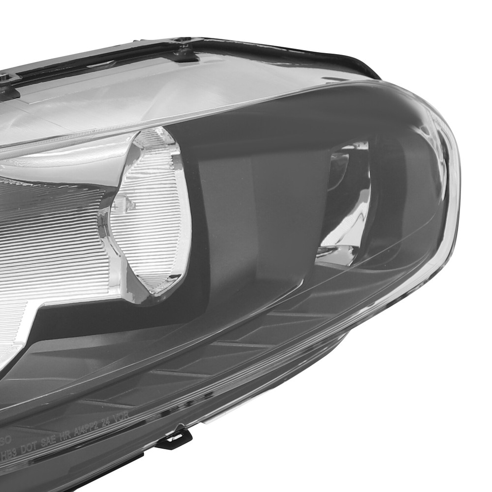 Halogen Headlight For 2014-2018 Ford Transit Connect Black Trim Headlamp Right