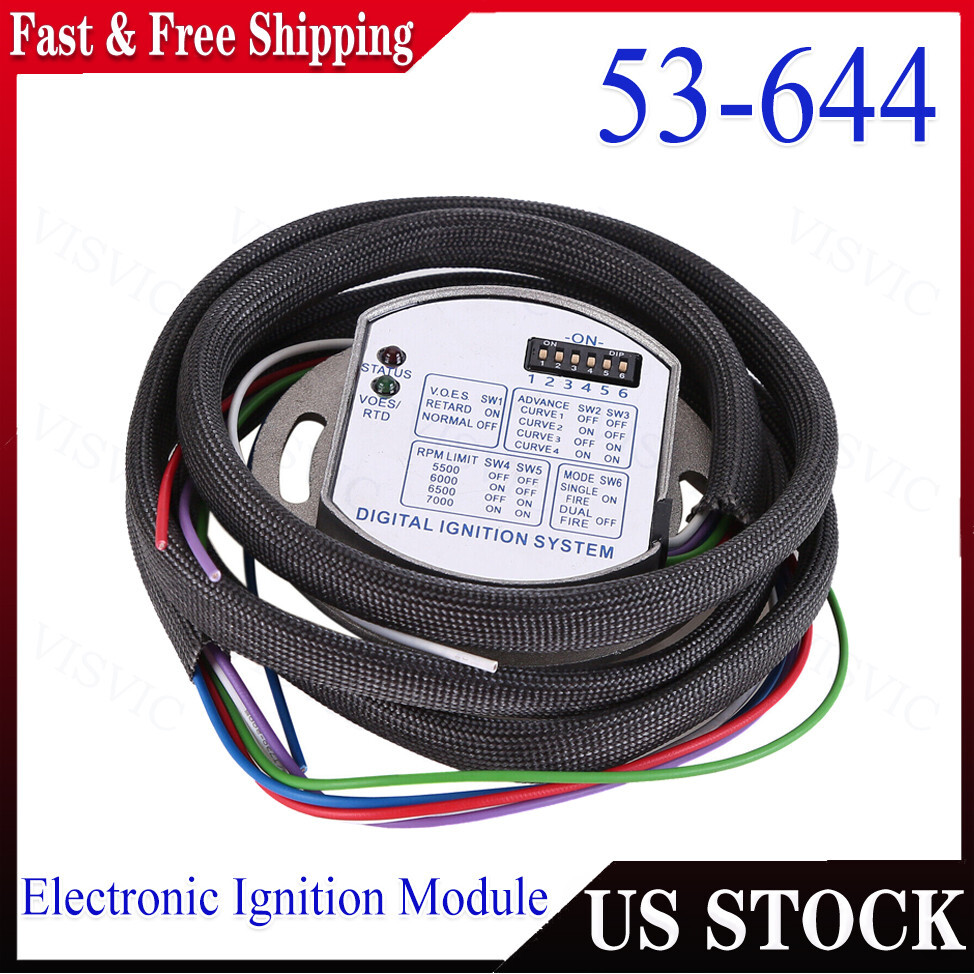 For Harley Dyna 2000i Programmable Single Fire Electronic Ignition Module 53-644