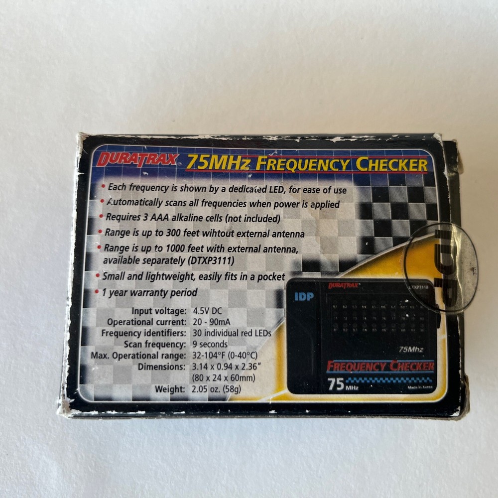 75 MHz Frequency Checker Duratrax DTXP3110