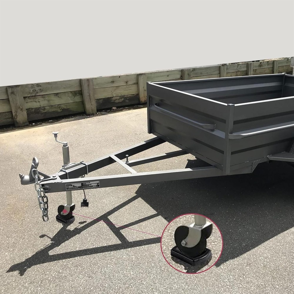 Nitrile Rubber Jack Caster Wheel Dock - Prevent Sinking & Sideways Movement