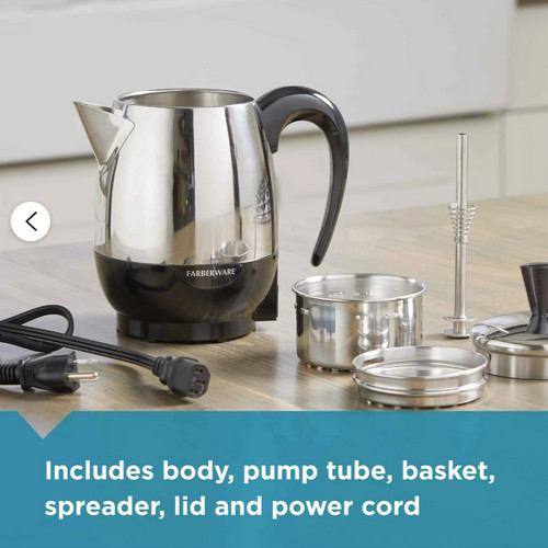 Farberware Superfast Fully Automatic 2-4C Electric/Coffee Percolator FCP240