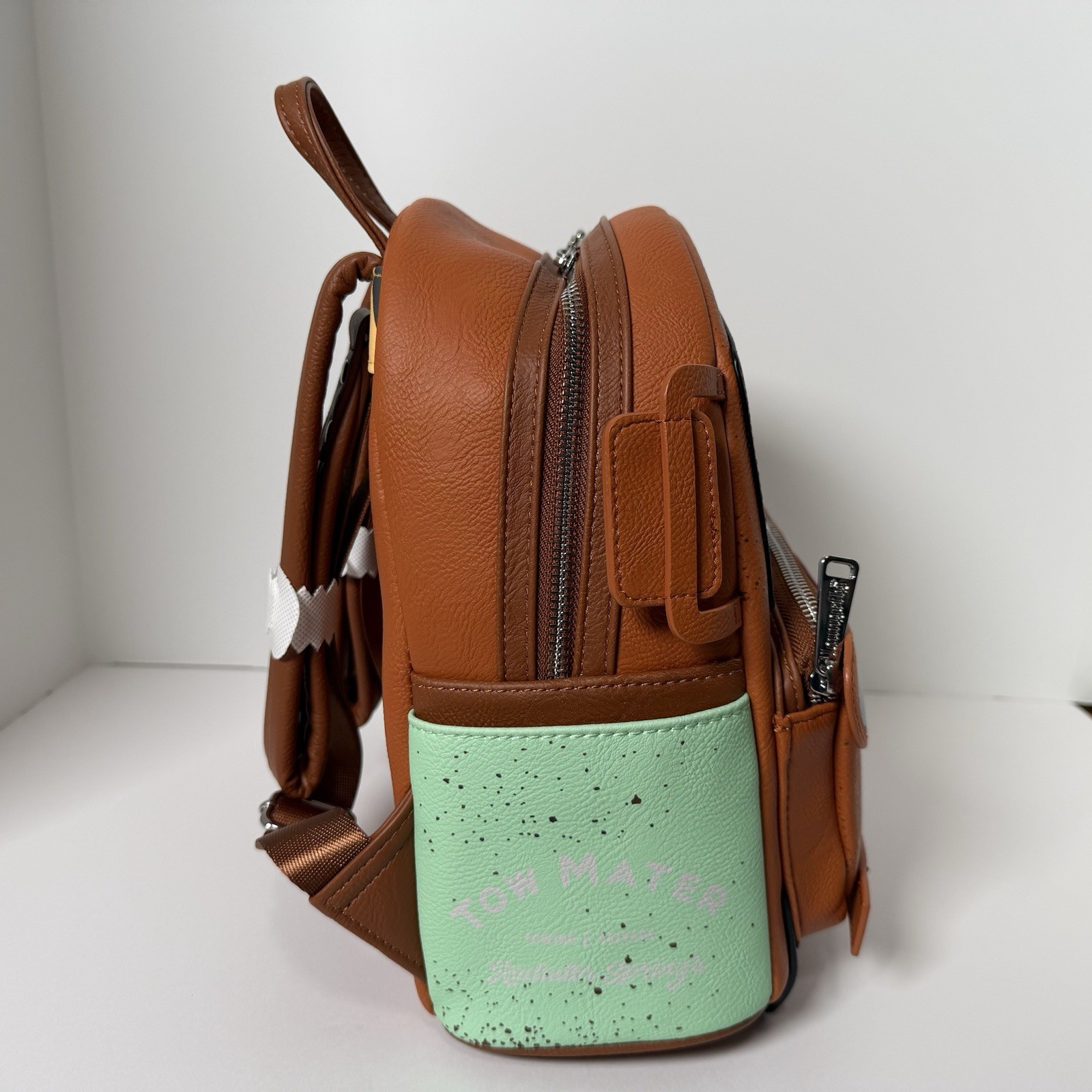 Loungefly Disney Pixar Cars TOW MATER Tow Truck Cosplay Mini Backpack NWT