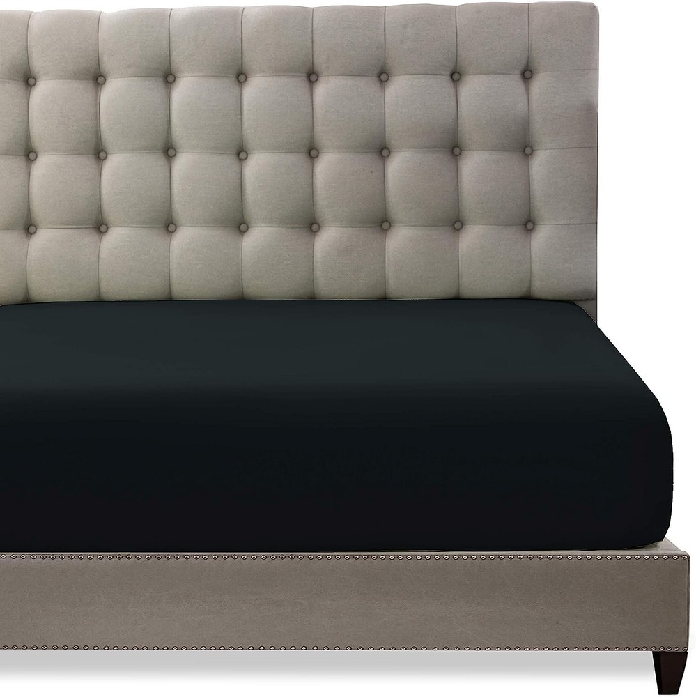 Premium Brushed Microfiber Twin Size Fitted Sheet - Comfortable and Durable