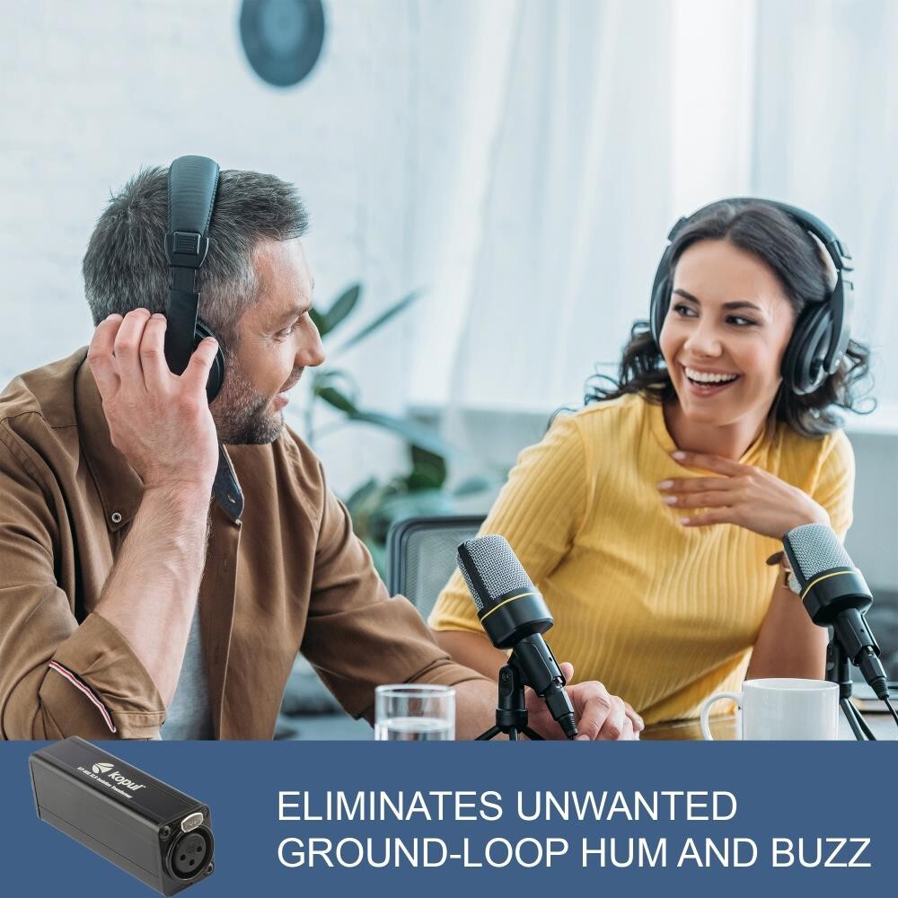 Kopul XLR Hum Eliminator – Passive Audio Isolation Transformer, Ground Loop Fix