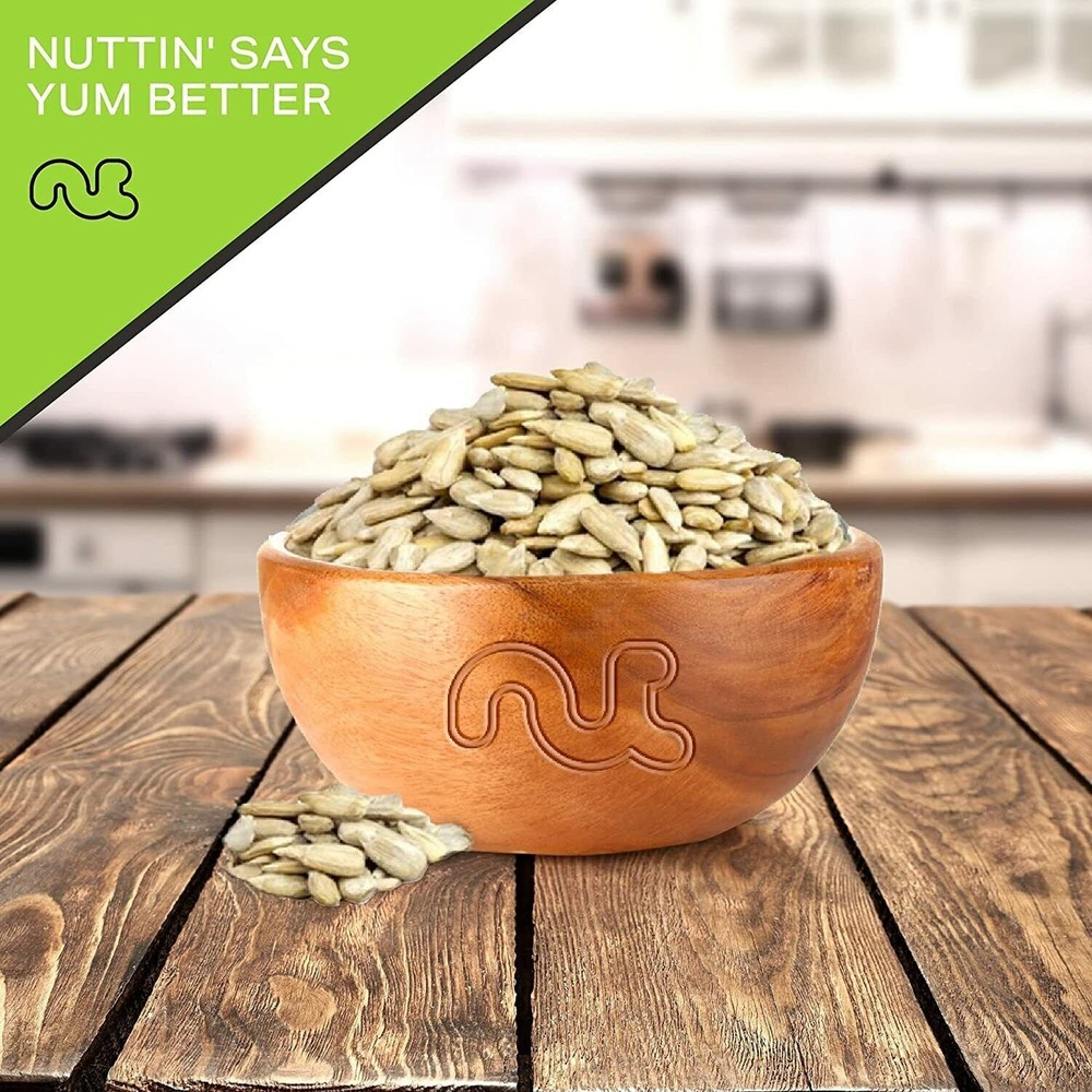 Sunflower Seeds Roasted Unsalted, No Shell Hulled Kernels, All Natural, Kosher