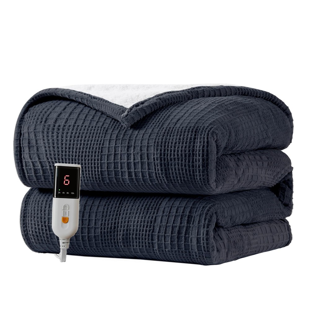 Texciting Heated Blanket Electric Throw Throw, Black