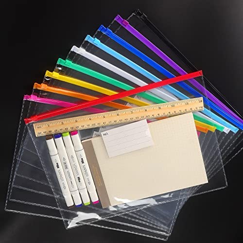 10 Pack Plastic Envelope Poly Zip Envelop Plastic Envelopes Files Zipper A4