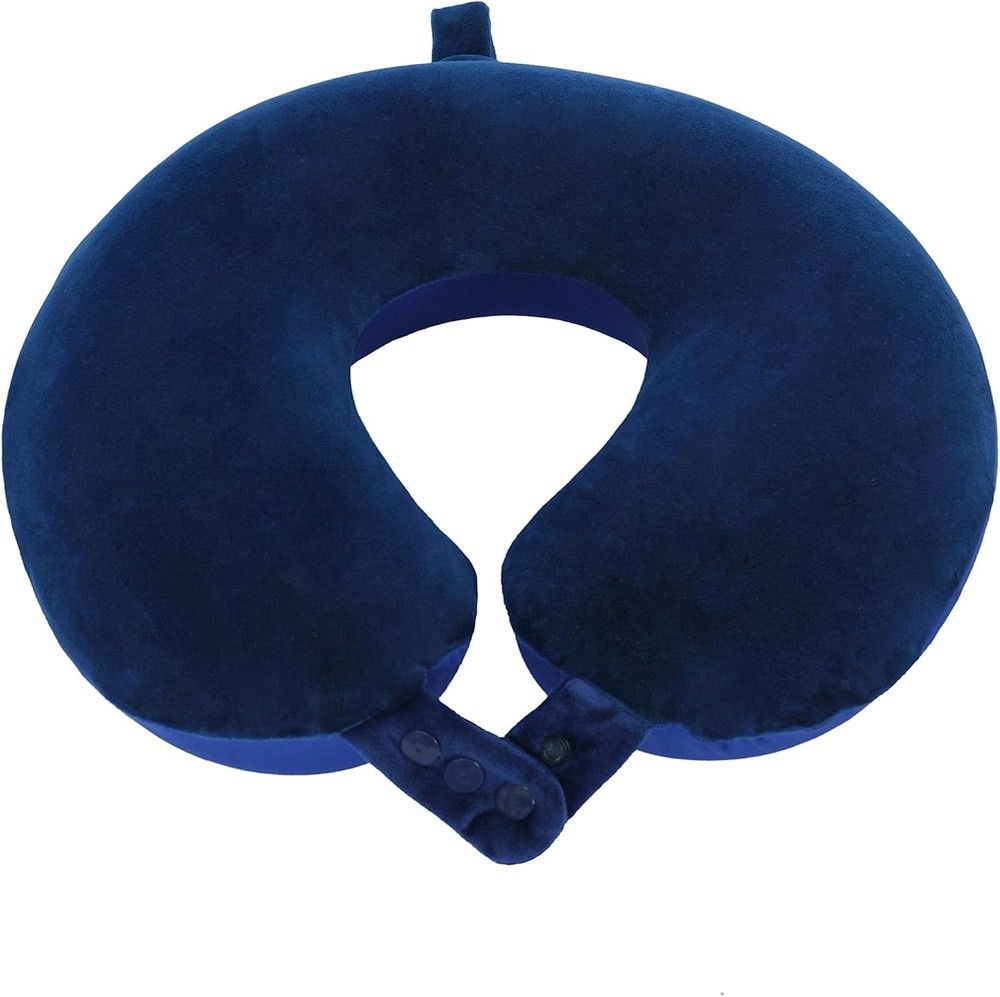Adjustable Neck Support Pillow for Travelers: Memory Foam & Silk Design