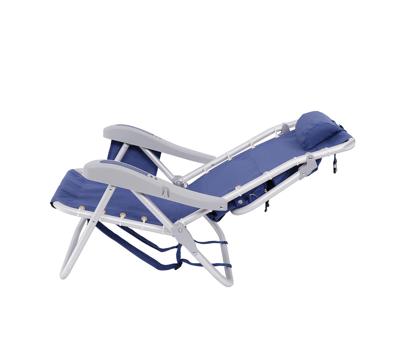 Ultimate Heavy Duty LayFlat 5 pos. Backpack Beach Chair | Insulated Cooler Pouch