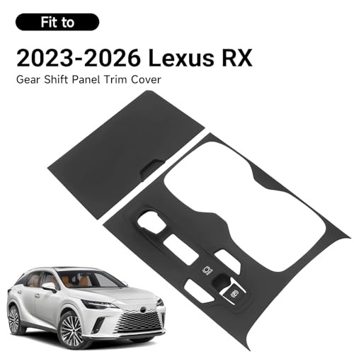 Central Control Gear Shift Panel Trim Cover Compatible with 2023-2026 RX (2PCS)
