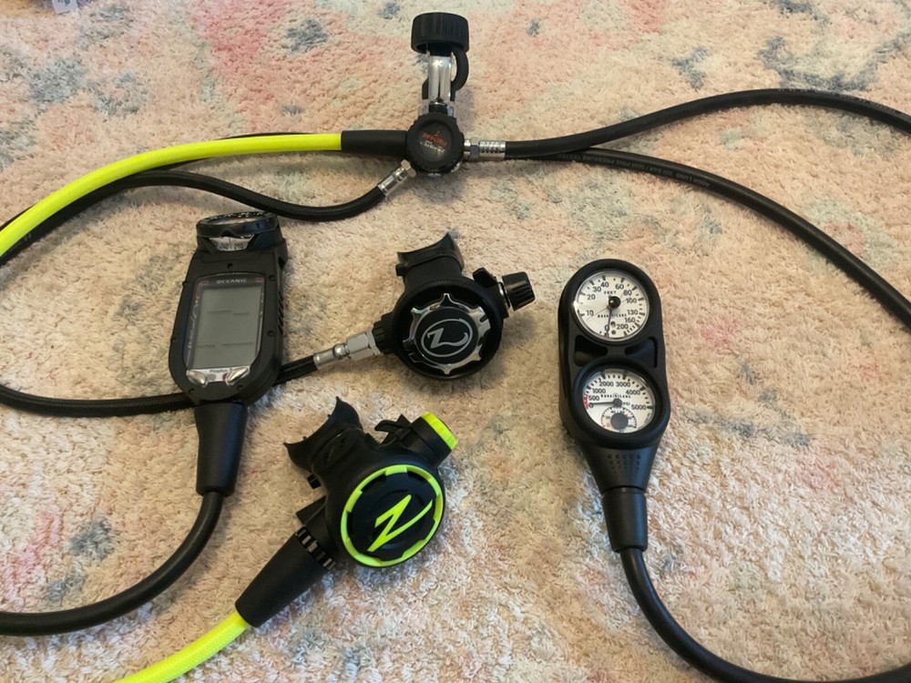 Zeagle Stage 1 and 2 Dive regulators with Oceanic pro plus 3 dive computer