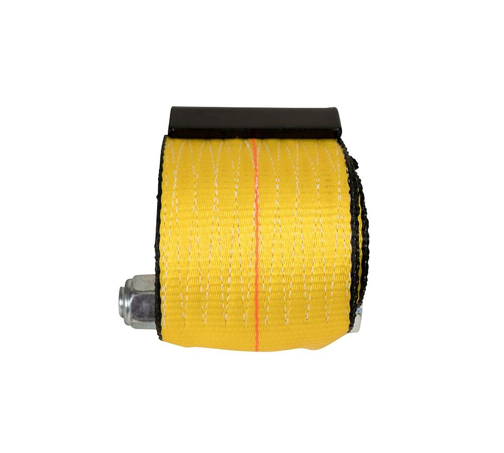 4 Pack 4"x5' Roll Off Container Winch Strap with Flat Hook 5400 # WLL Bolt-On