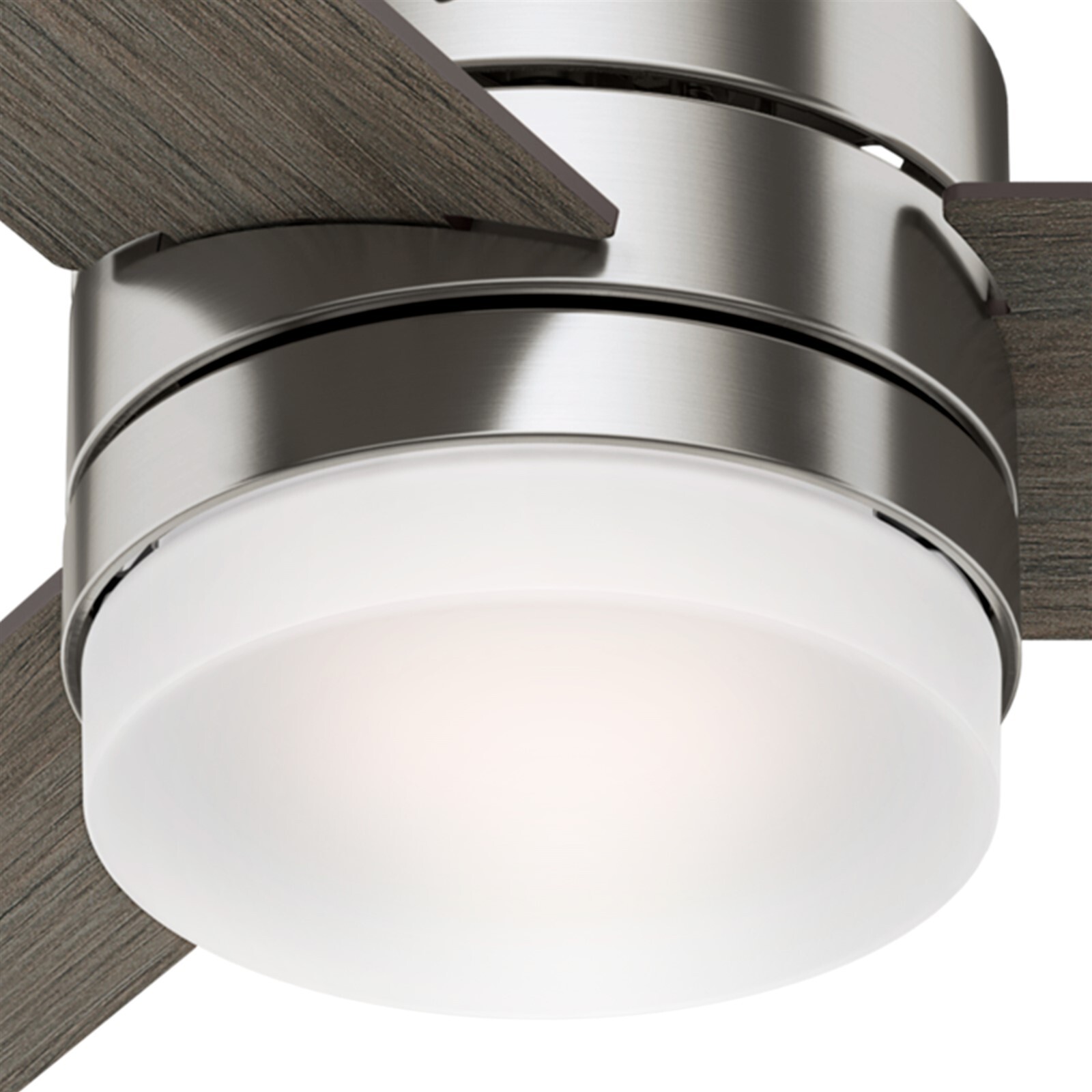 Hunter Fan 54 in Modern Brushed Nickel Finish Indoor Ceiling Fan with Light Kit